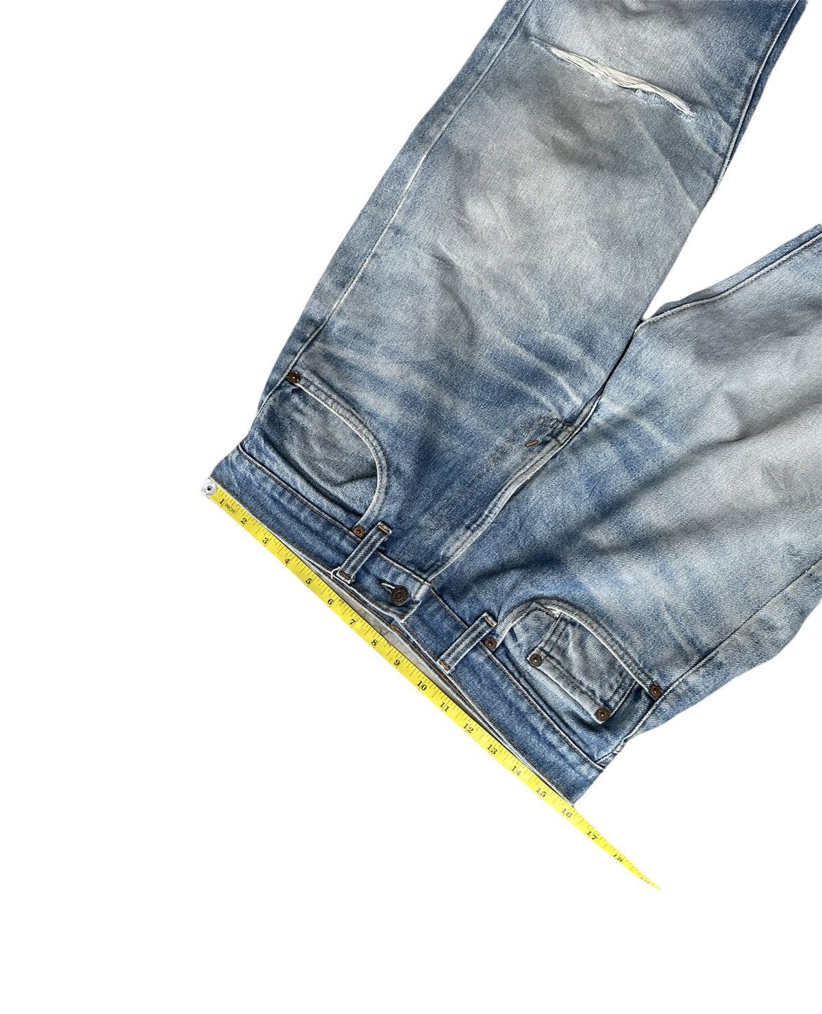 Levi's Levis 505 e 1982 Vintage Aging Distressed Denim Size US 31 - 2 Thumbnail