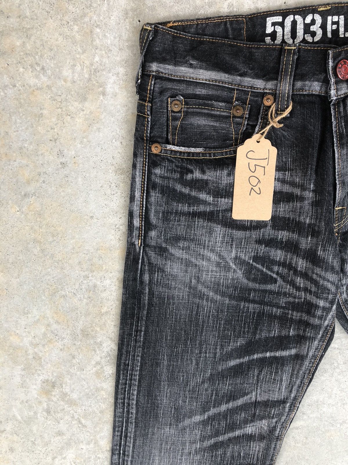 If Six Was Nine Japanese Edwin 503 Flared Jeans Distressed Jeans Size US 30 / EU 46 - 5 Thumbnail