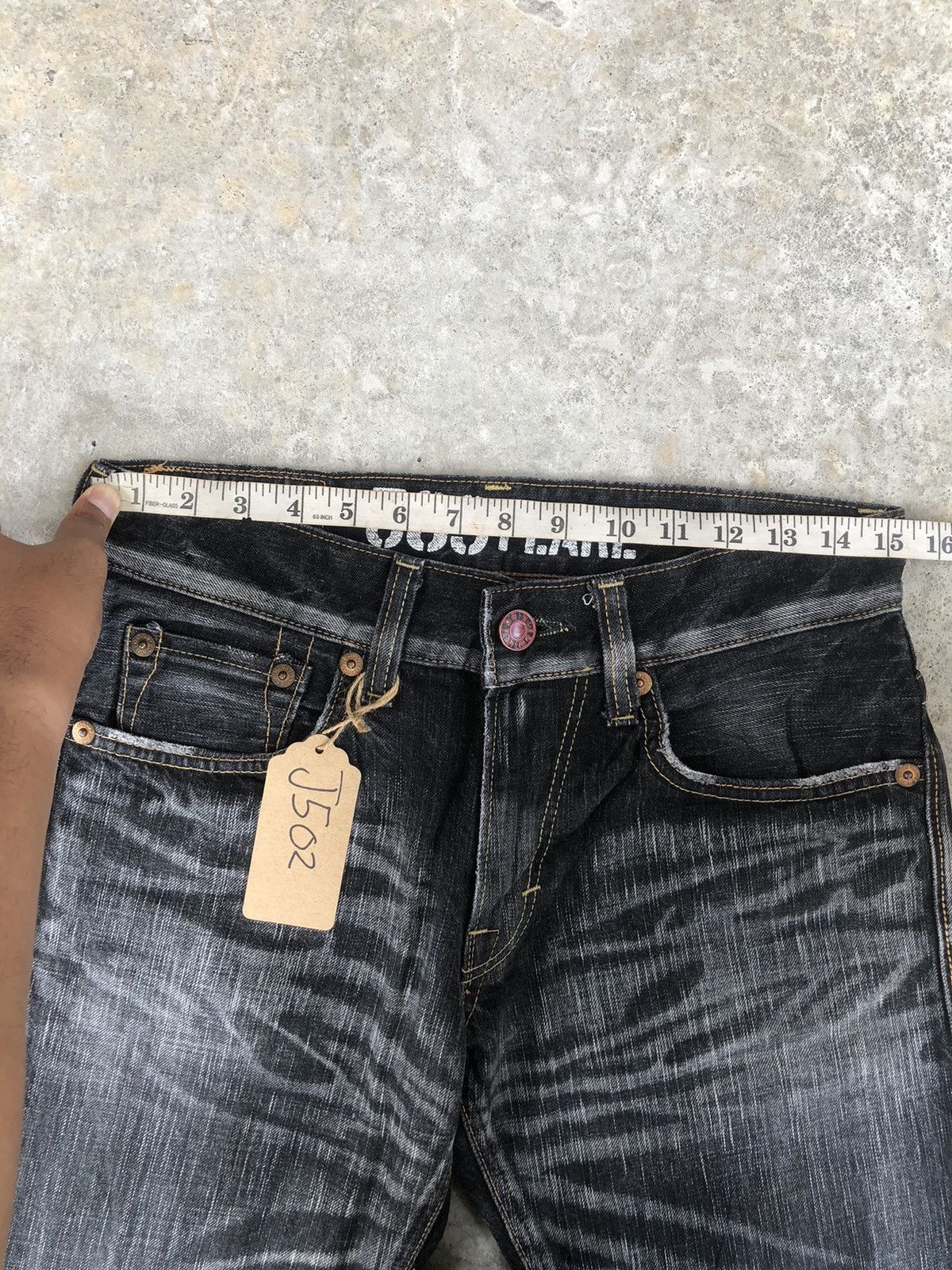 If Six Was Nine Japanese Edwin 503 Flared Jeans Distressed Jeans Size US 30 / EU 46 - 14 Thumbnail