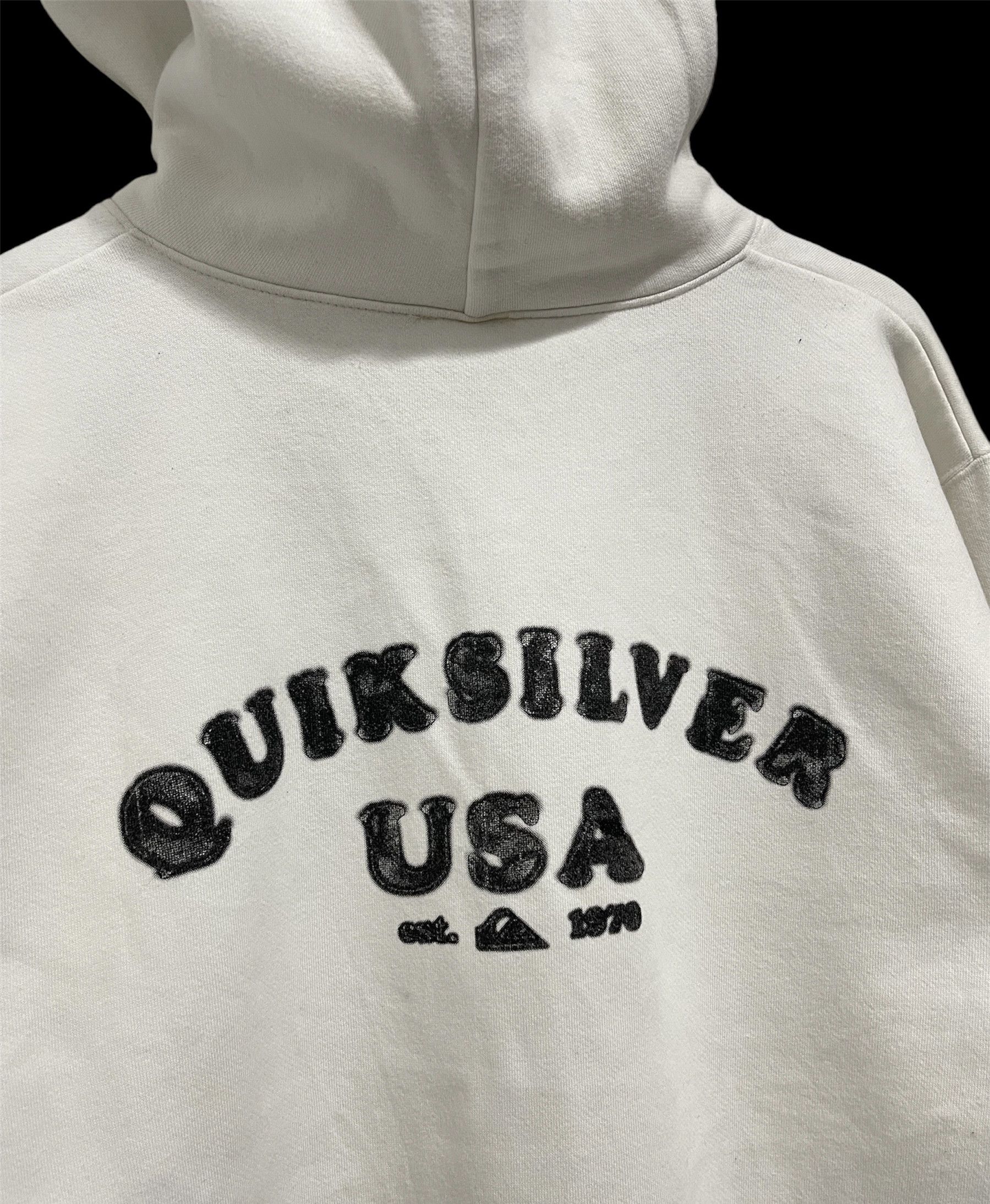 Quiksilver × Vintage Vintage Quiksilver Usa Spellout Hoodie Distressed Size US S / EU 44-46 / 1 - 2 Thumbnail