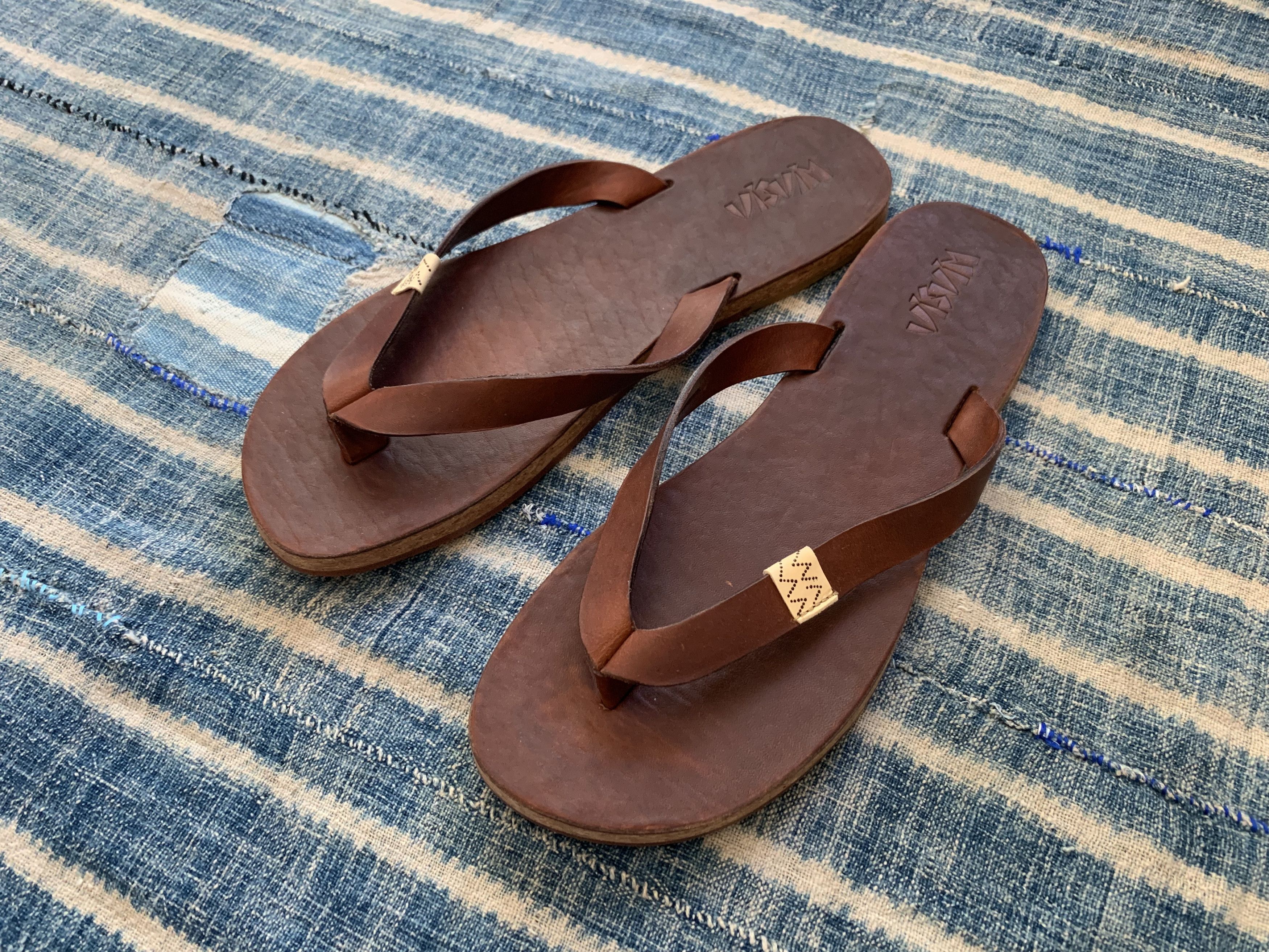 Visvim Hana Sandal-Folk - Brown - M3 | Grailed