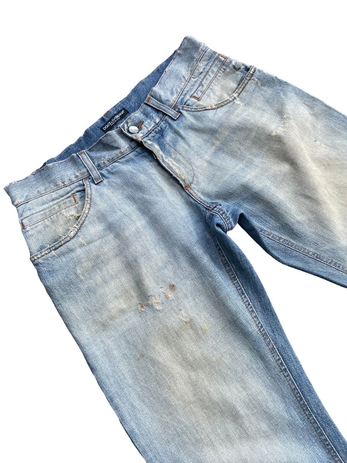 Dolce & Gabbana Vintage D&G Aging Distresed Denim Size US 34 / EU 50 - 7 Thumbnail