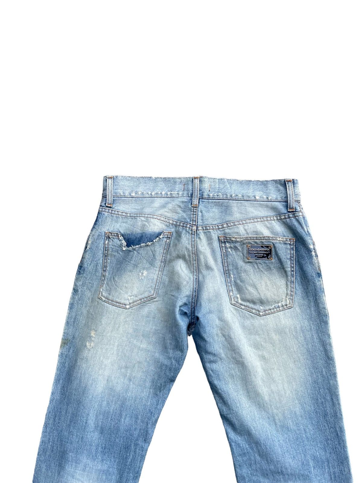 Dolce & Gabbana Vintage D&G Aging Distresed Denim Size US 34 / EU 50 - 10 Thumbnail