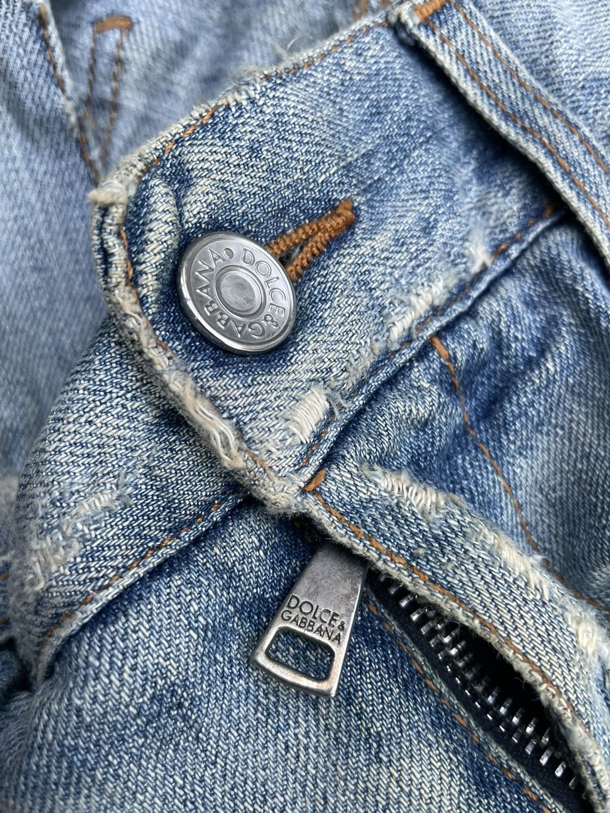 Dolce & Gabbana Vintage D&G Aging Distresed Denim Size US 34 / EU 50 - 18 Thumbnail