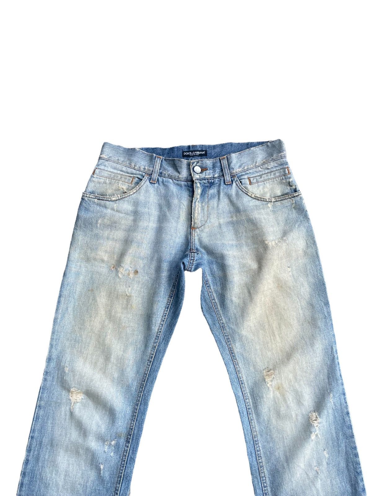 Dolce & Gabbana Vintage D&G Aging Distresed Denim Size US 34 / EU 50 - 6 Thumbnail
