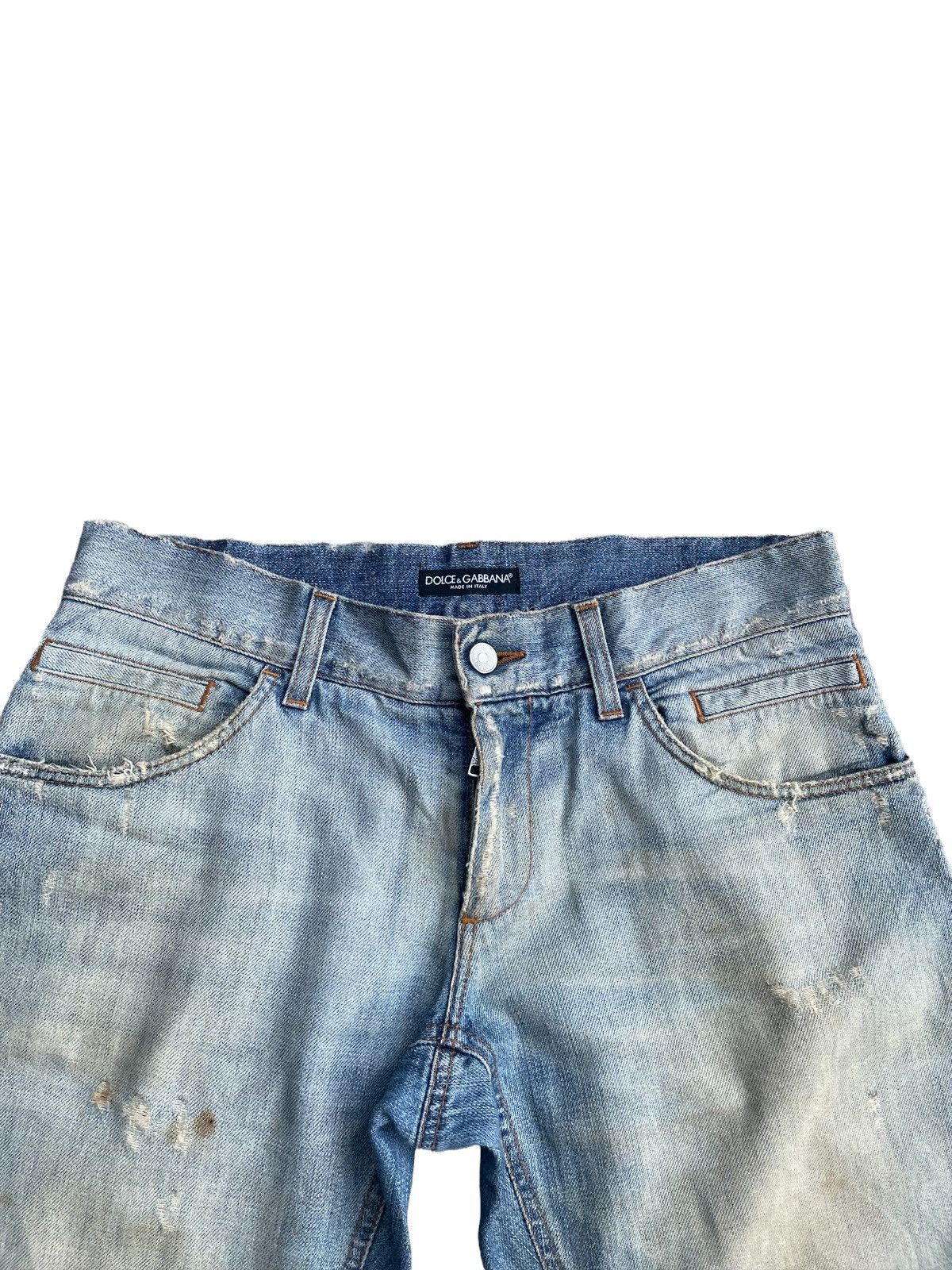 Dolce & Gabbana Vintage D&G Aging Distresed Denim Size US 34 / EU 50 - 8 Thumbnail