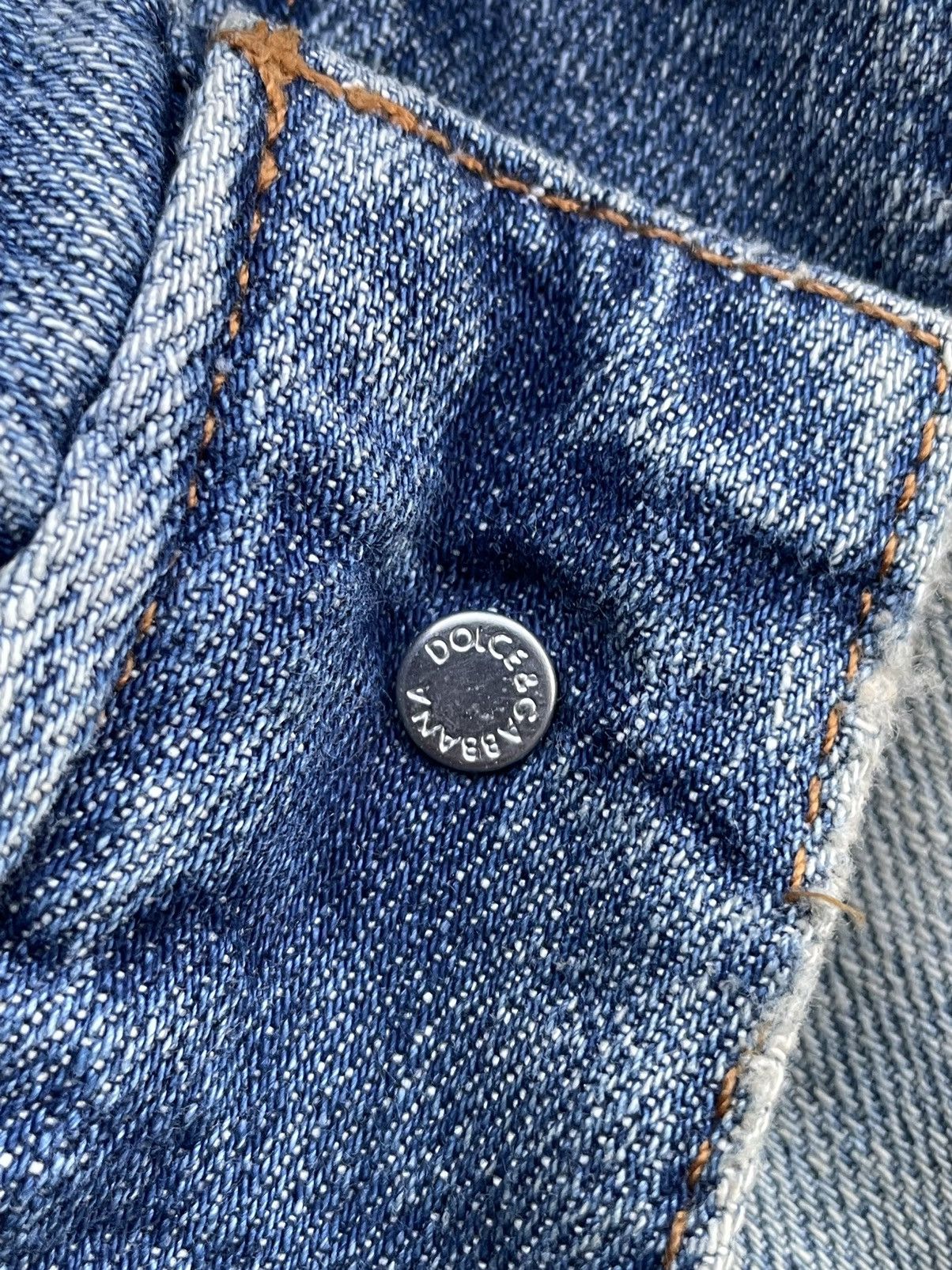 Dolce & Gabbana Vintage D&G Aging Distresed Denim Size US 34 / EU 50 - 17 Thumbnail