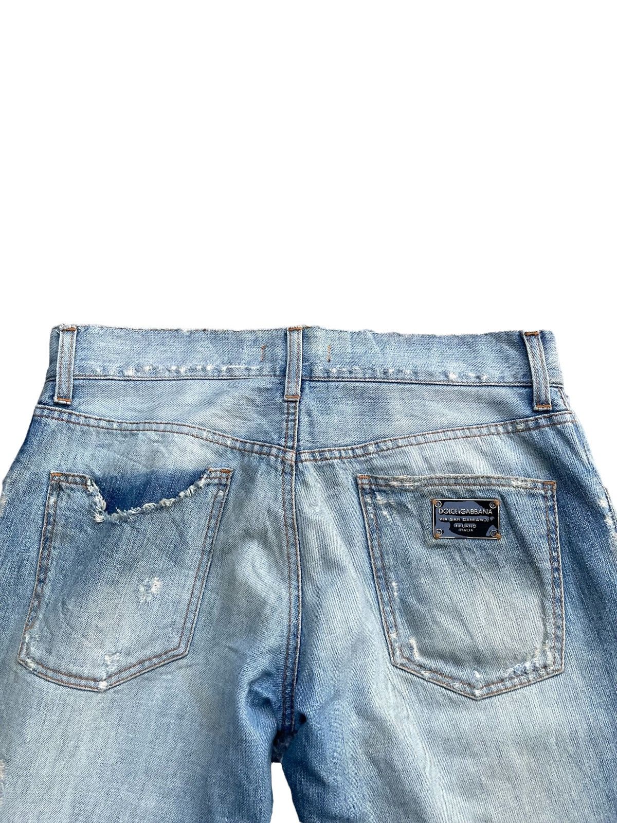 Dolce & Gabbana Vintage D&G Aging Distresed Denim Size US 34 / EU 50 - 12 Thumbnail