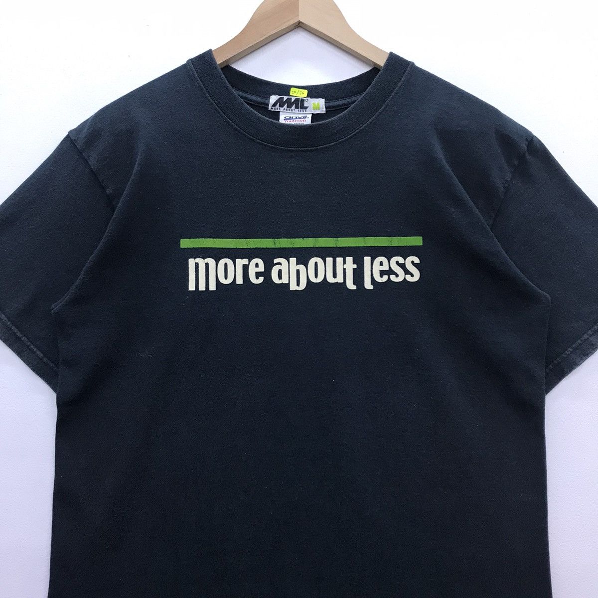 Anvil × Fragment Design × Hiroshi Fujiwara Rare!! Vintage More About Less Spellout tee Size US M / EU 48-50 / 2 - 3 Thumbnail