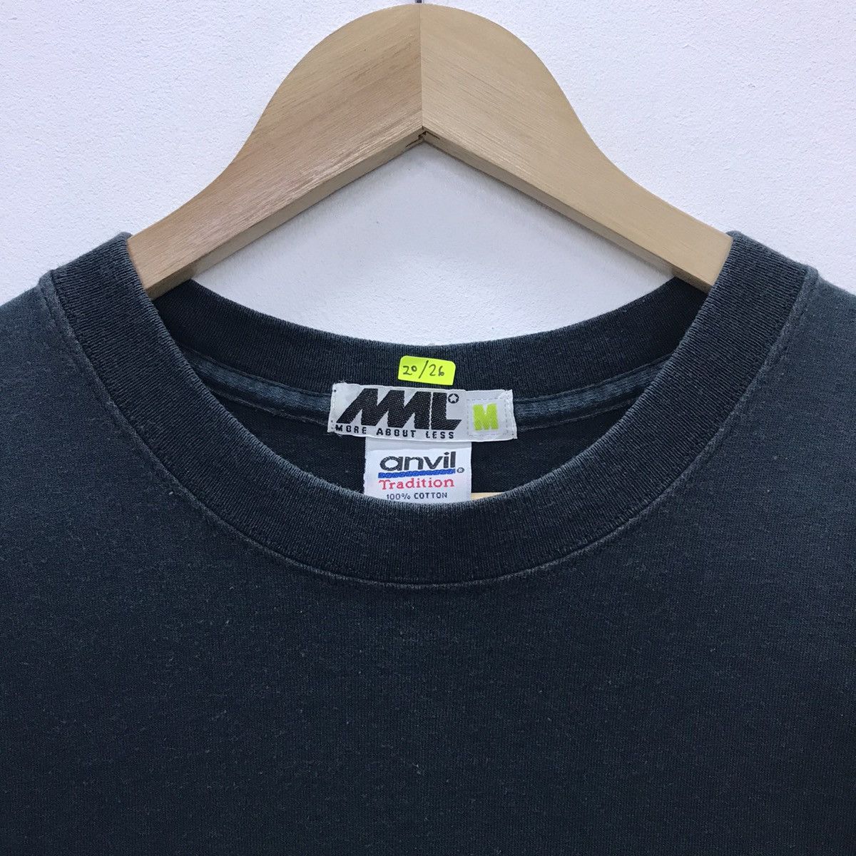 Anvil × Fragment Design × Hiroshi Fujiwara Rare!! Vintage More About Less Spellout tee Size US M / EU 48-50 / 2 - 8 Thumbnail