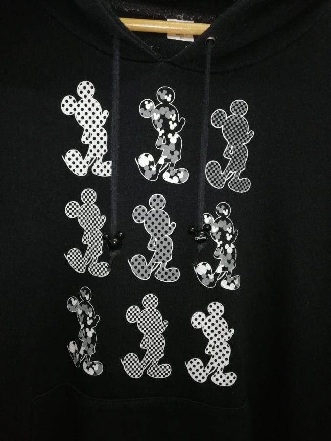 Disney MICKEY MOUSE Hoodie Sweatshirt Big Logo by Disney (c24) Size US XXL / EU 58 / 5 - 2 Thumbnail
