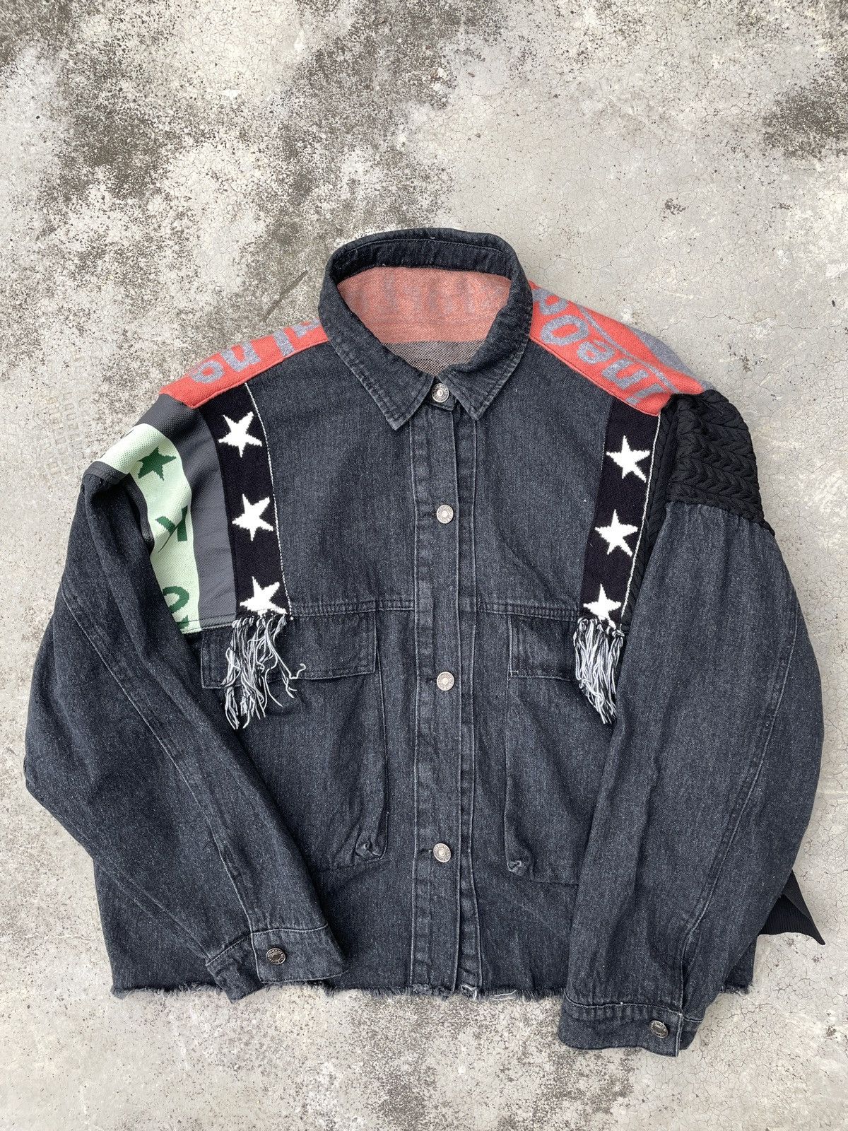 Japanese Brand JAPANESE HYBRID DENIM JACKET Size US L / EU 52-54 / 3 - 2 Thumbnail