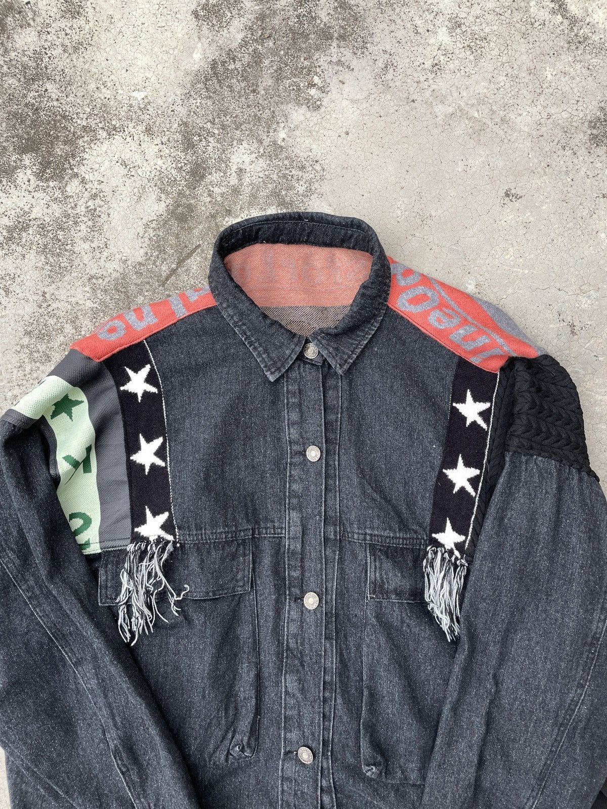 Japanese Brand JAPANESE HYBRID DENIM JACKET Size US L / EU 52-54 / 3 - 3 Thumbnail
