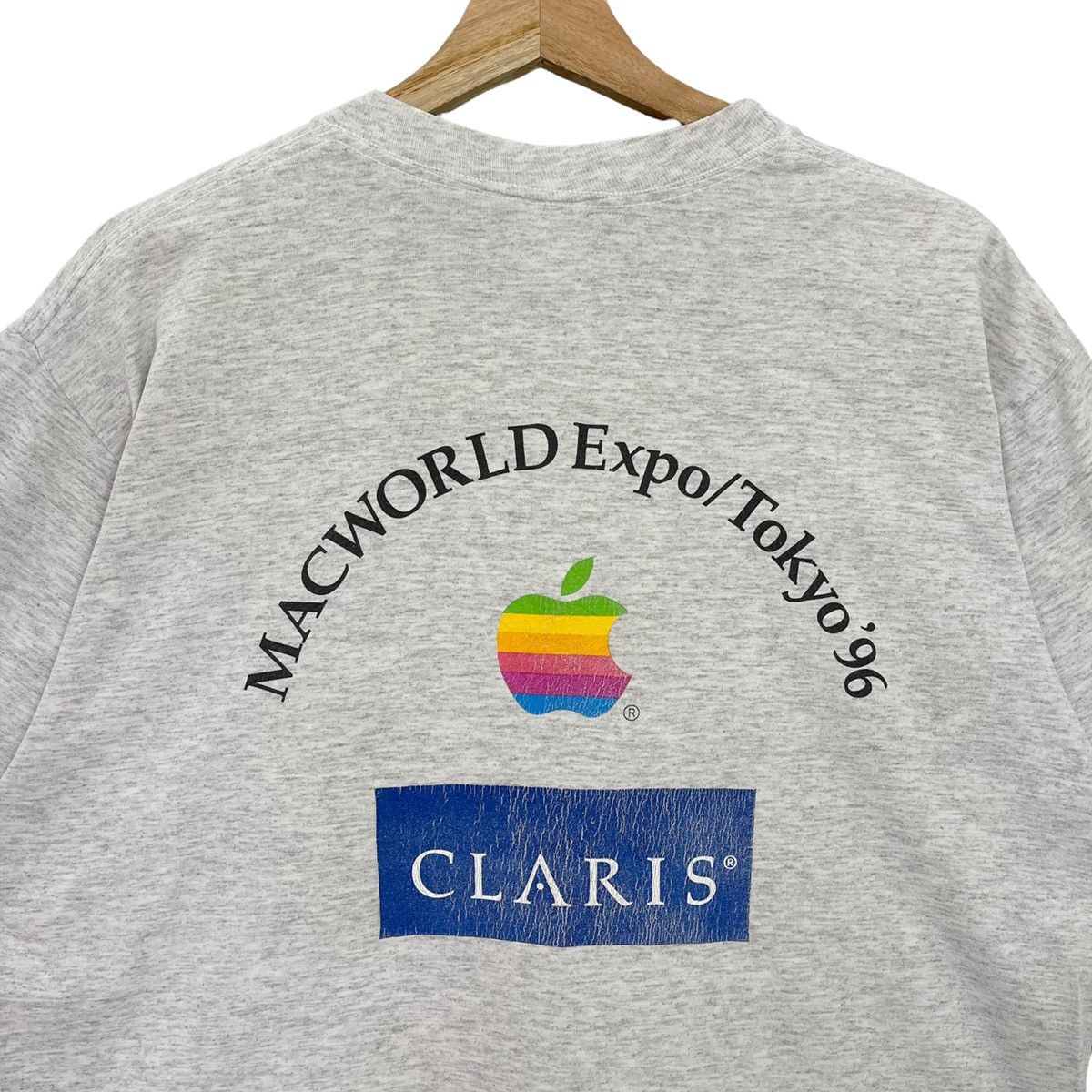 Apple × Vintage 90s Apple Computer Macworld Expo Tokyo 1996 Big Logo T-Shirt Size US M / EU 48-50 / 2 - 4 Thumbnail