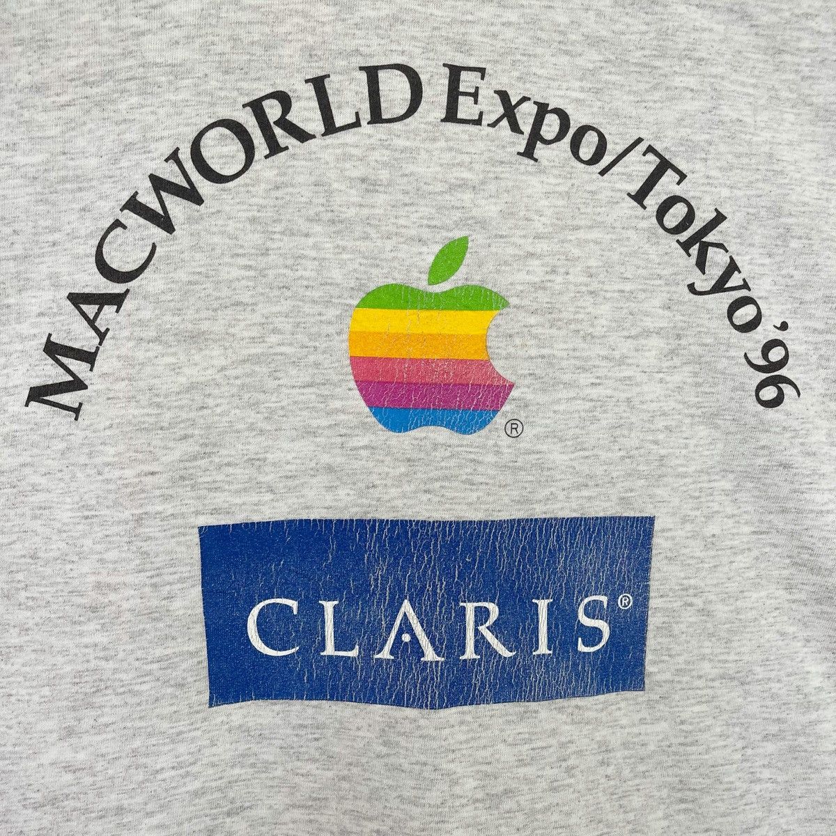 Apple × Vintage 90s Apple Computer Macworld Expo Tokyo 1996 Big Logo T-Shirt Size US M / EU 48-50 / 2 - 5 Thumbnail