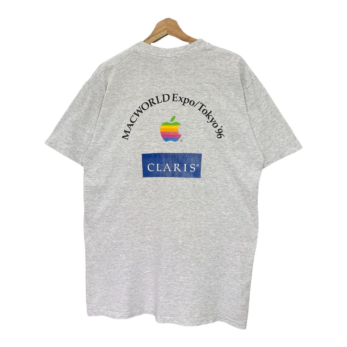 Apple × Vintage 90s Apple Computer Macworld Expo Tokyo 1996 Big Logo T-Shirt Size US M / EU 48-50 / 2 - 3 Thumbnail