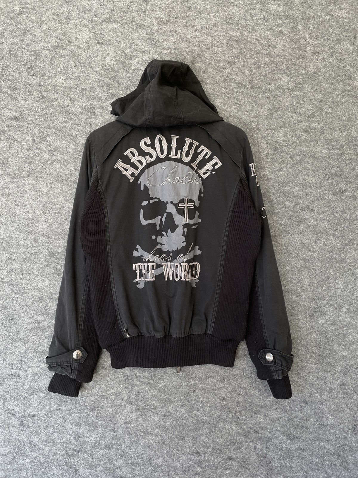 image of Seditionaries Disstressed Ghost Of Harlem Absolute Chaotic Jacket in Black, Men's (Size Medium)