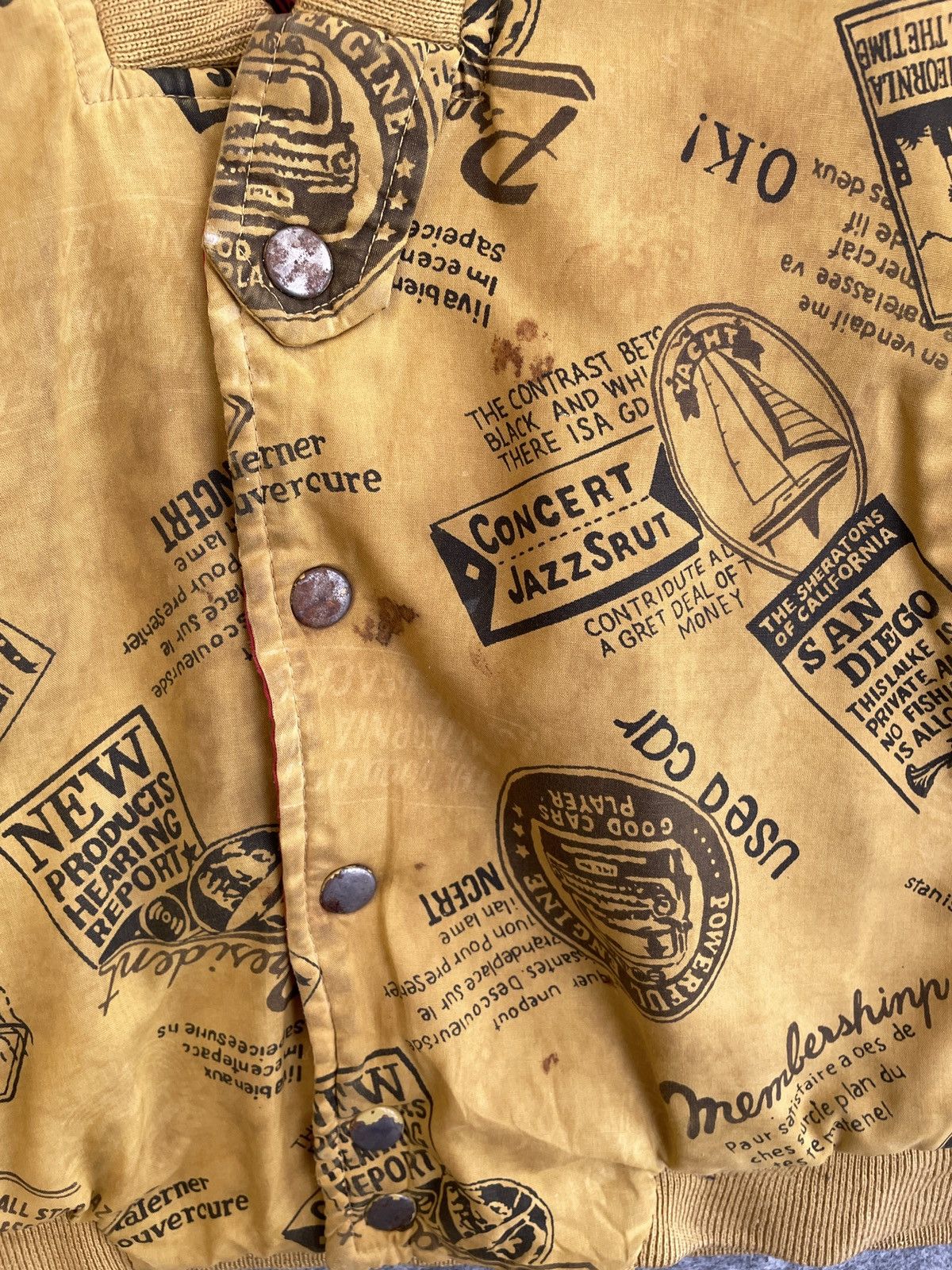 Japanese Brand VINTAGE GOLDEN DAYS OVERPRINTED JACKET Size US L / EU 52-54 / 3 - 10 Thumbnail