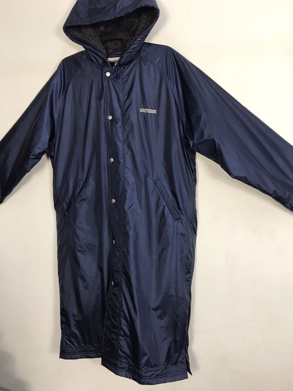 Converse Vtg Converse Parkas Snap Button Hoodie design Size US XL / EU 56 / 4 - 4 Thumbnail