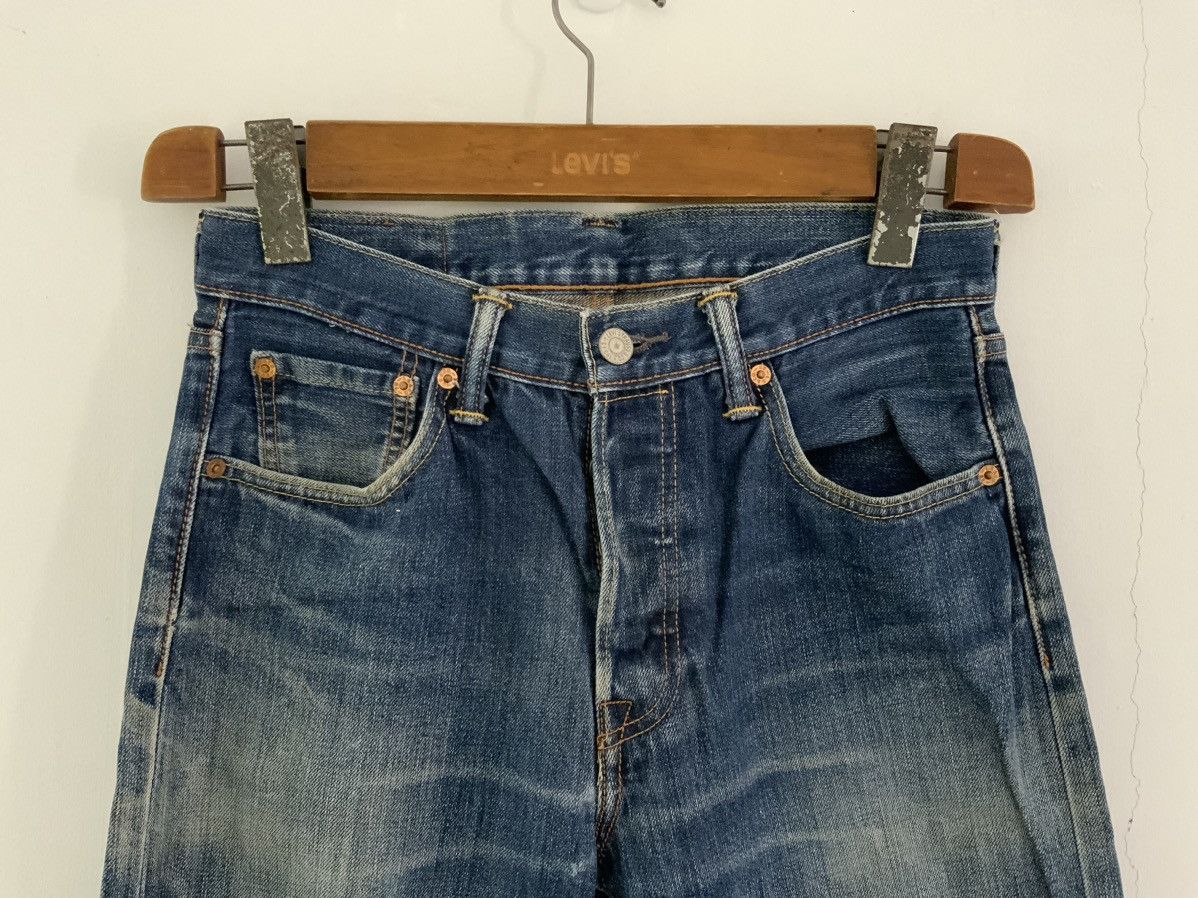 Unsound Rags Levi’s 501 Light Acid Wash Distressed Denim Jean Size US 30 / EU 46 - 3 Thumbnail