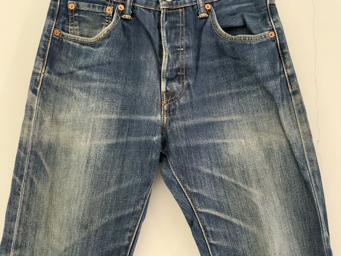 Unsound Rags Levi’s 501 Light Acid Wash Distressed Denim Jean Size US 30 / EU 46 - 4 Thumbnail
