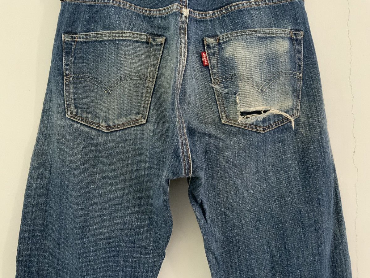 Unsound Rags Levi’s 501 Light Acid Wash Distressed Denim Jean Size US 30 / EU 46 - 10 Thumbnail
