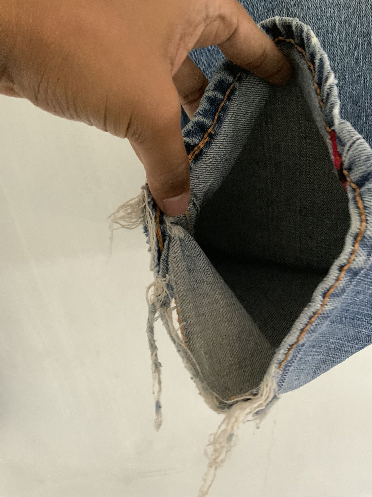 Levi's Vintage Big E Levi’s Selvedge Distressed Jeans Size US 28 / EU 44 - 8 Thumbnail