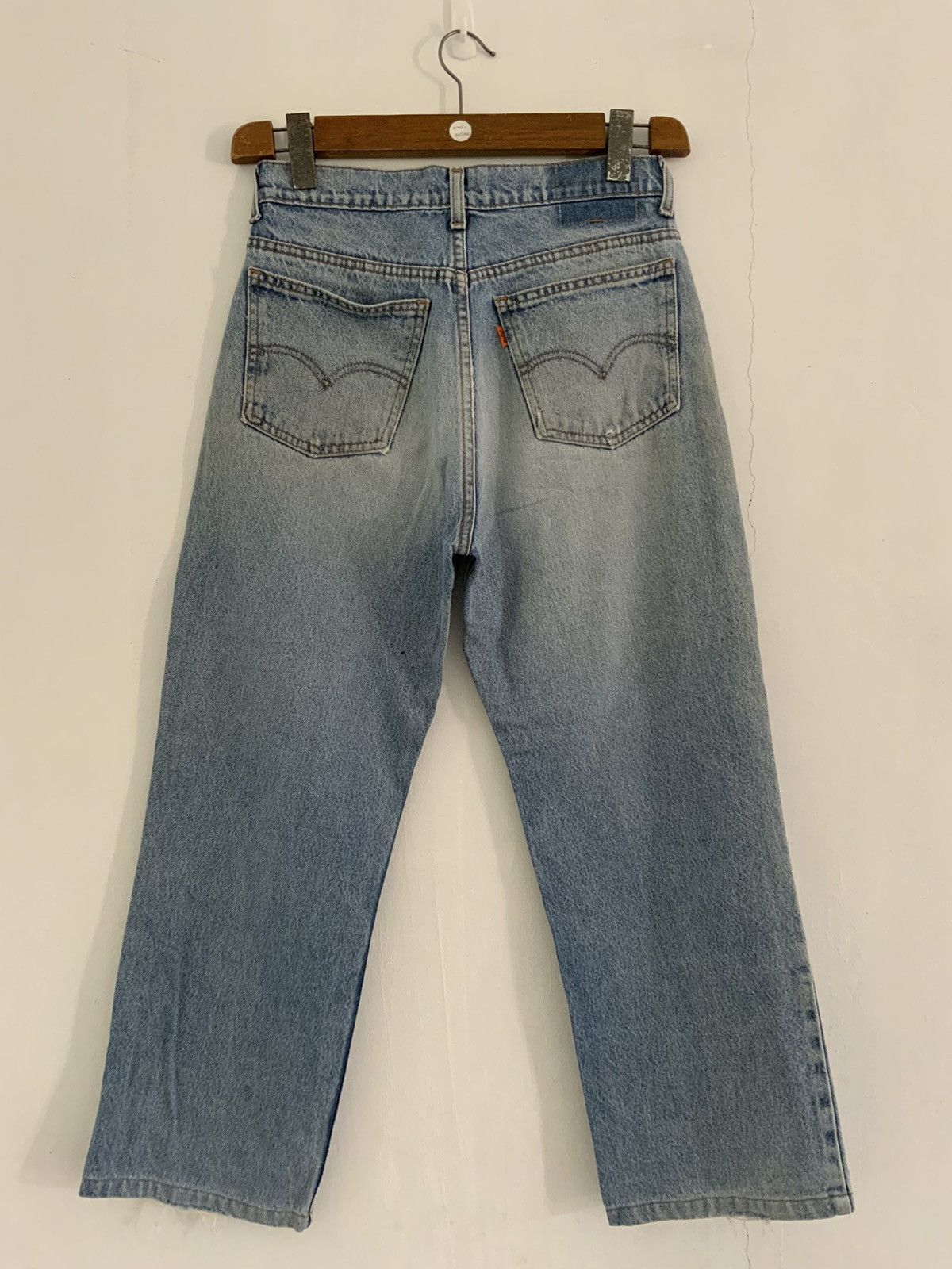 Levi's Vintage Levi’s Orange Tag Distressed Light Wash Acid Jean Size US 29 - 2 Thumbnail