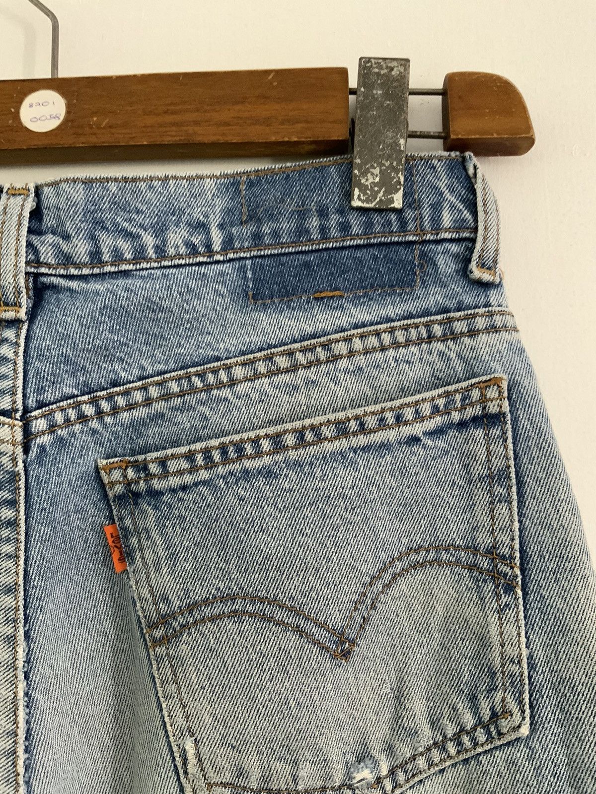 Levi's Vintage Levi’s Orange Tag Distressed Light Wash Acid Jean Size US 29 - 12 Thumbnail