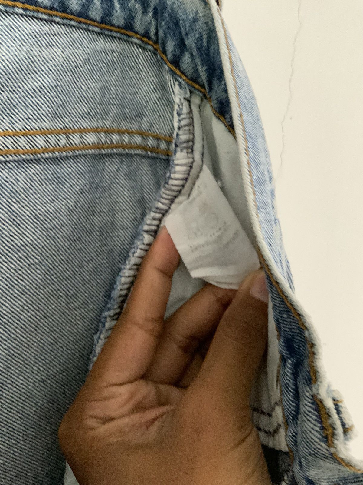 Levi's Vintage Levi’s Orange Tag Distressed Light Wash Acid Jean Size US 29 - 23 Thumbnail