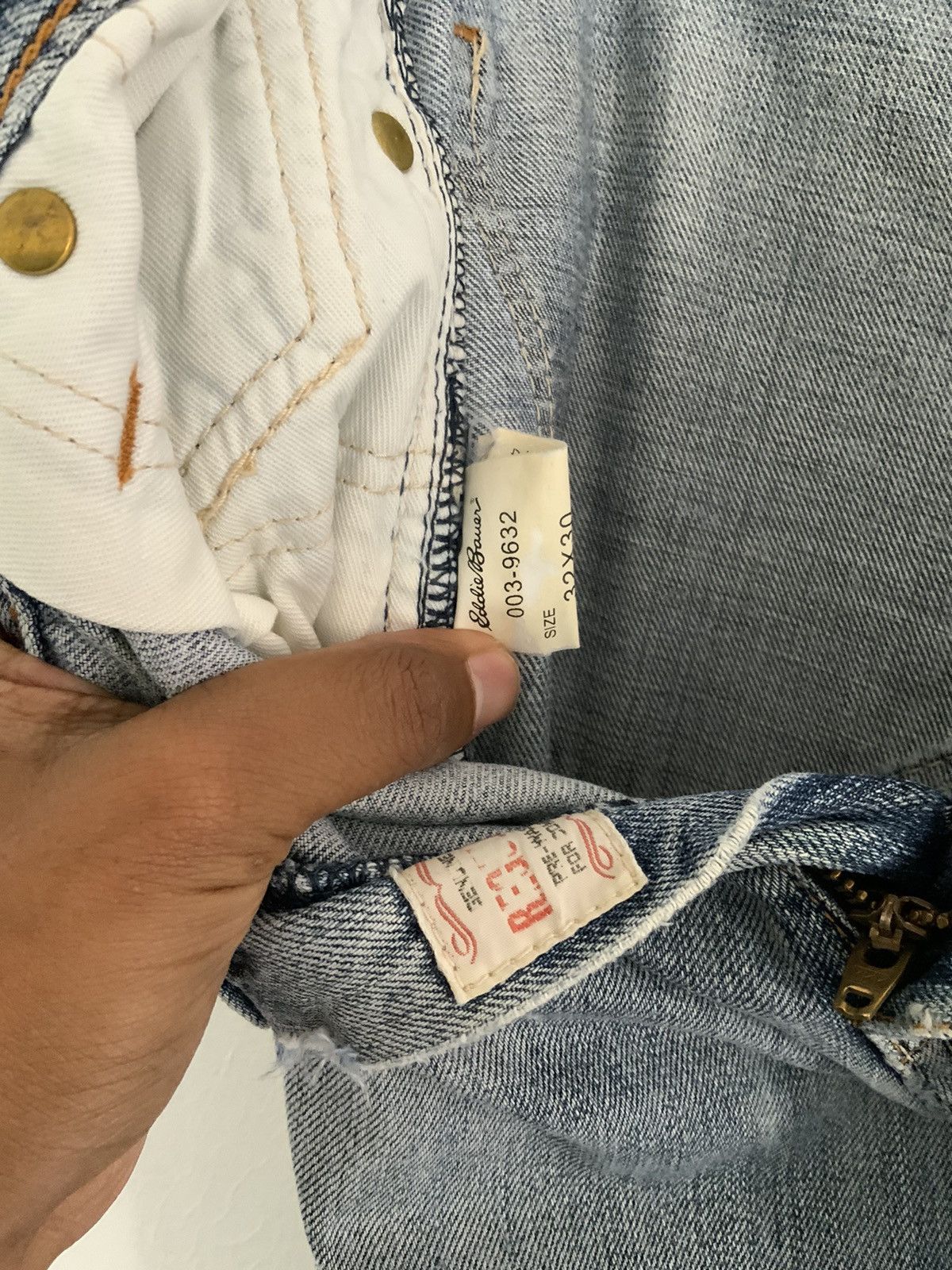 Eddie Bauer Eddie Bauer Distressed Denim Jean Size US 35 - 20 Thumbnail