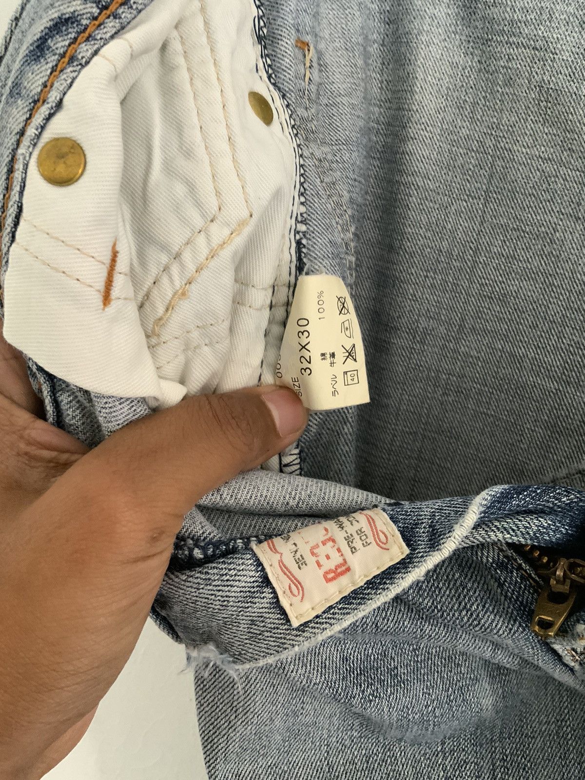 Eddie Bauer Eddie Bauer Distressed Denim Jean Size US 35 - 21 Thumbnail