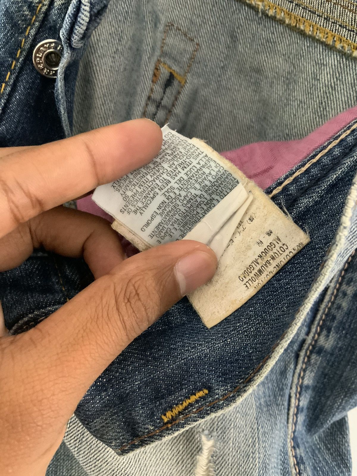 Replay Vintage Replay Non Selvedge Distressed Boot Cut Denim Jean Size US 26 / EU 42 - 22 Thumbnail