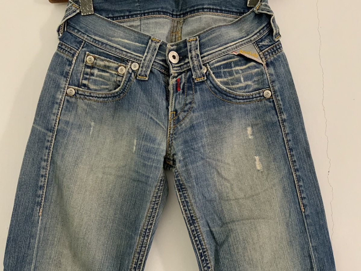 Replay Vintage Replay Non Selvedge Distressed Boot Cut Denim Jean Size US 26 / EU 42 - 4 Thumbnail