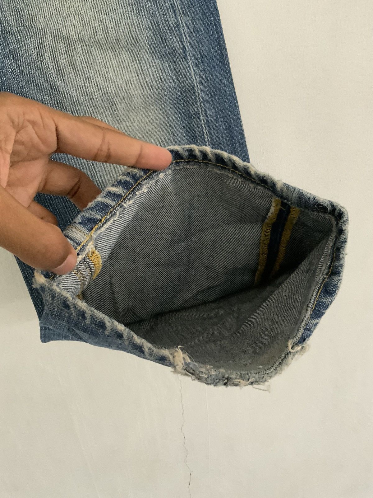 Replay Vintage Replay Non Selvedge Distressed Boot Cut Denim Jean Size US 26 / EU 42 - 7 Thumbnail