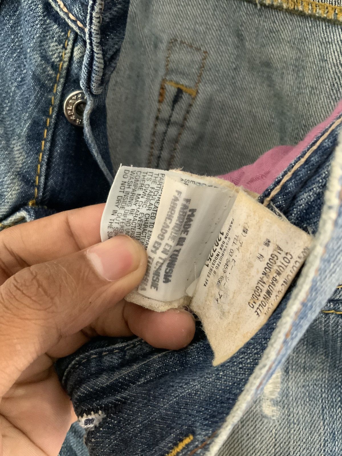 Replay Vintage Replay Non Selvedge Distressed Boot Cut Denim Jean Size US 26 / EU 42 - 23 Thumbnail
