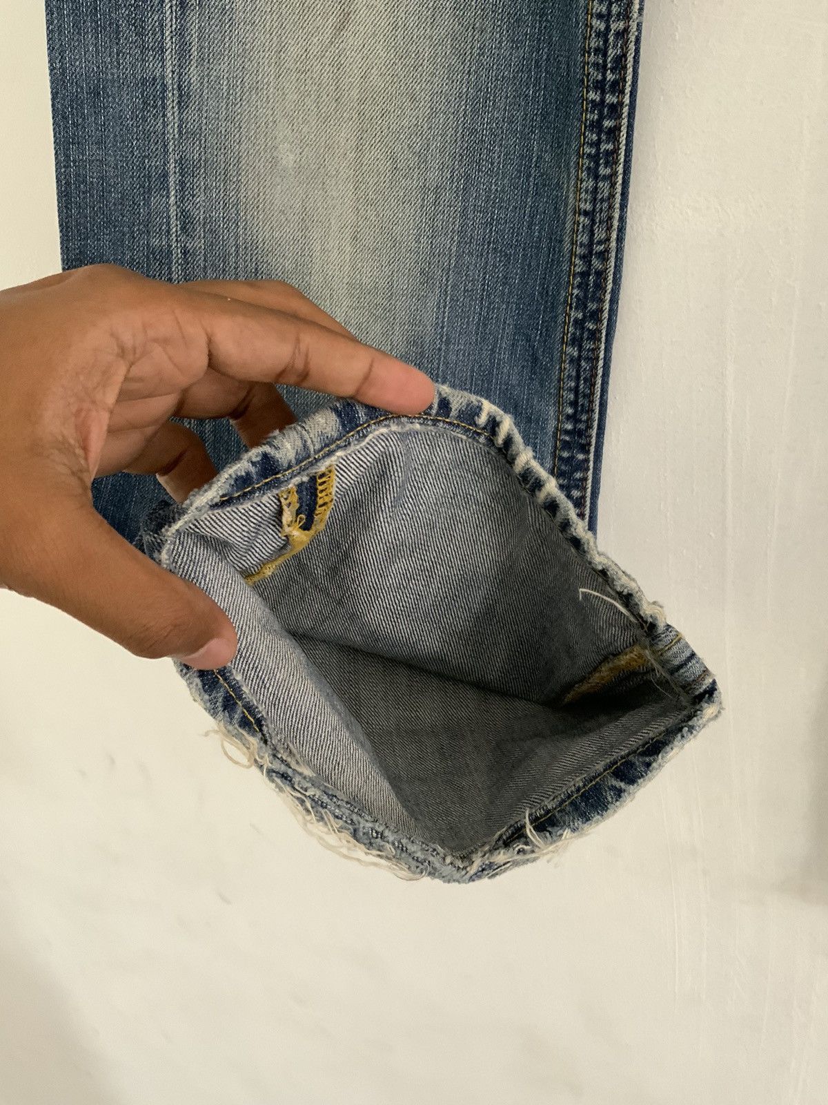 Replay Vintage Replay Non Selvedge Distressed Boot Cut Denim Jean Size US 26 / EU 42 - 8 Thumbnail