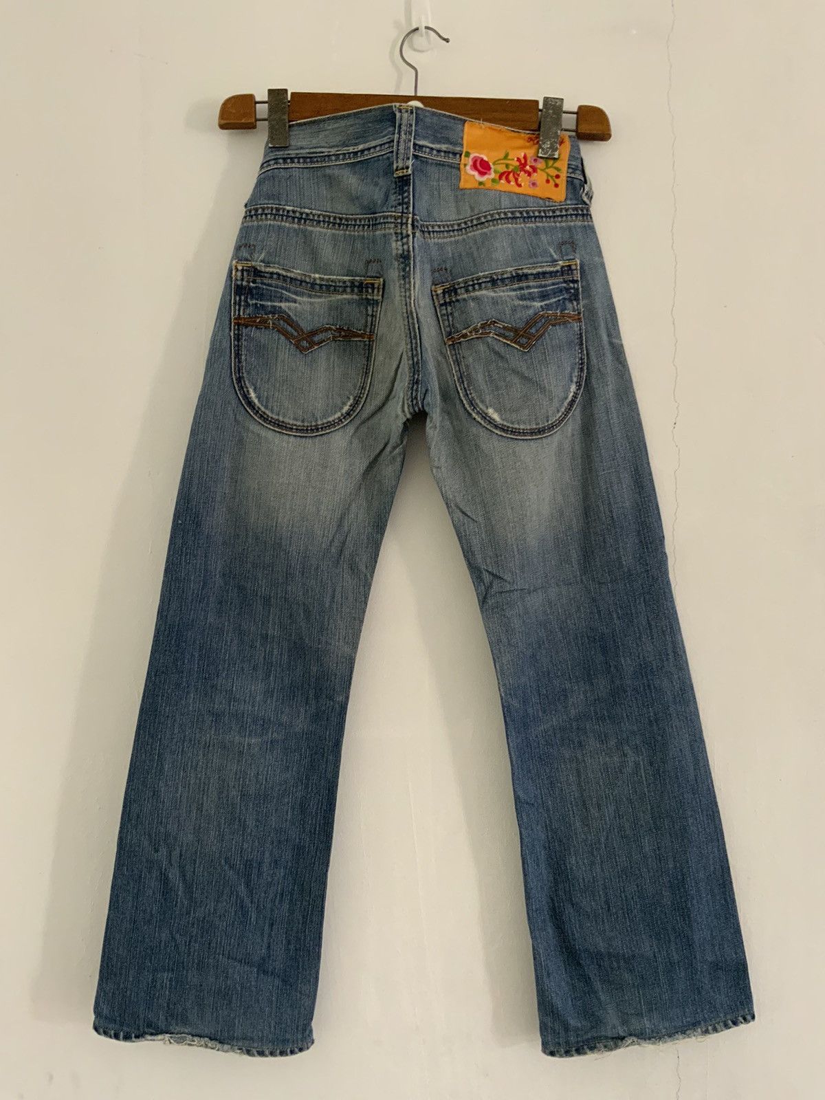 Replay Vintage Replay Non Selvedge Distressed Boot Cut Denim Jean Size US 26 / EU 42 - 2 Thumbnail