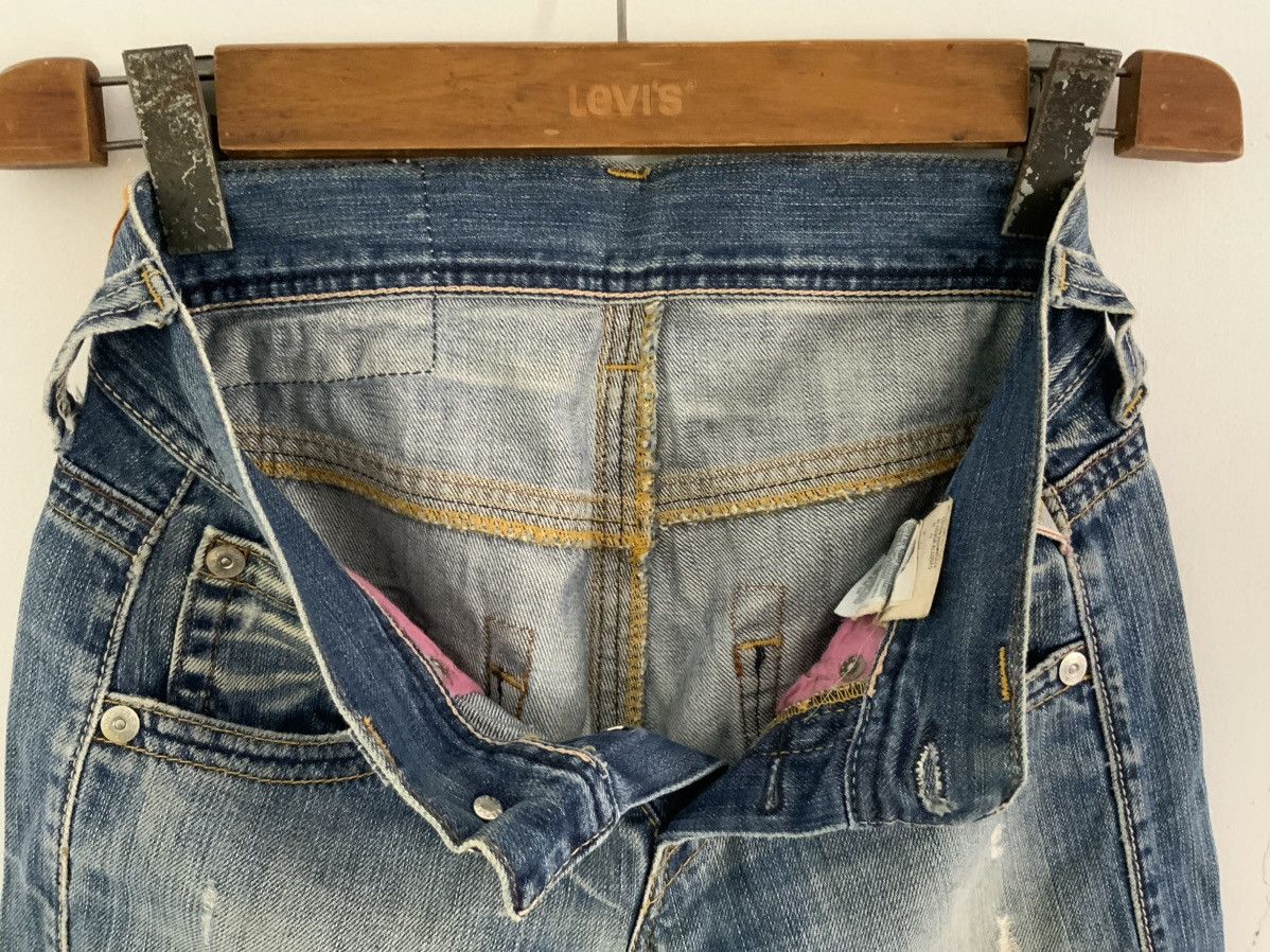 Replay Vintage Replay Non Selvedge Distressed Boot Cut Denim Jean Size US 26 / EU 42 - 13 Thumbnail