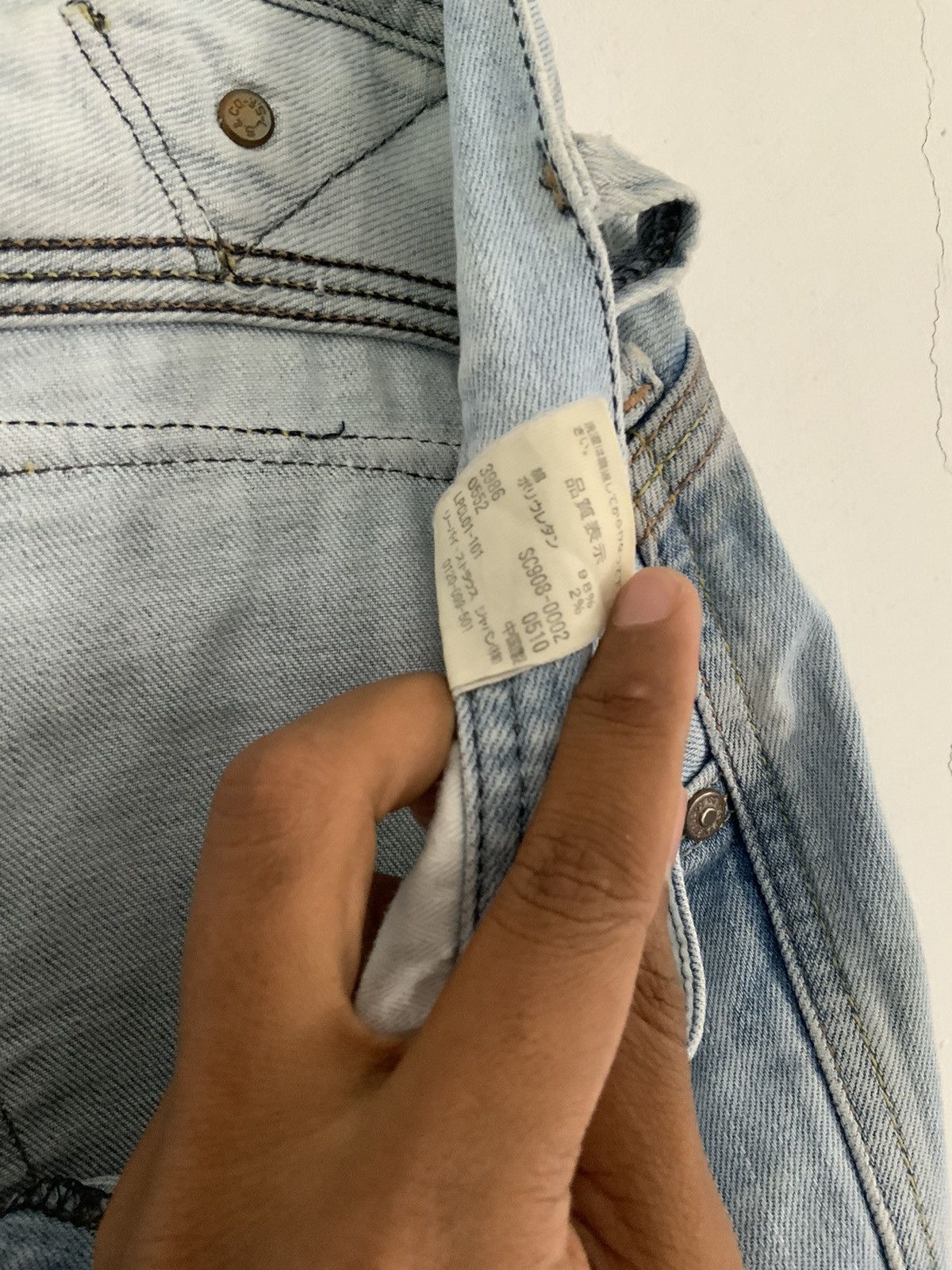 Levi's Vintage Levi’s Strauss Boot Cut Light Wash Distressed Denim Size US 29 - 22 Thumbnail