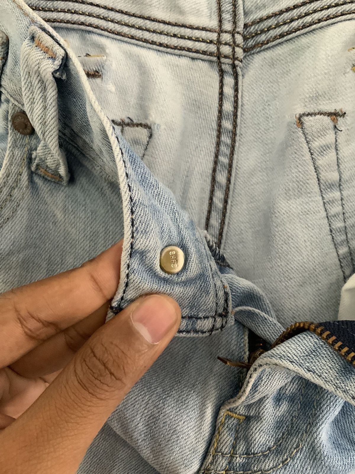 Levi's Vintage Levi’s Strauss Boot Cut Light Wash Distressed Denim Size US 29 - 20 Thumbnail