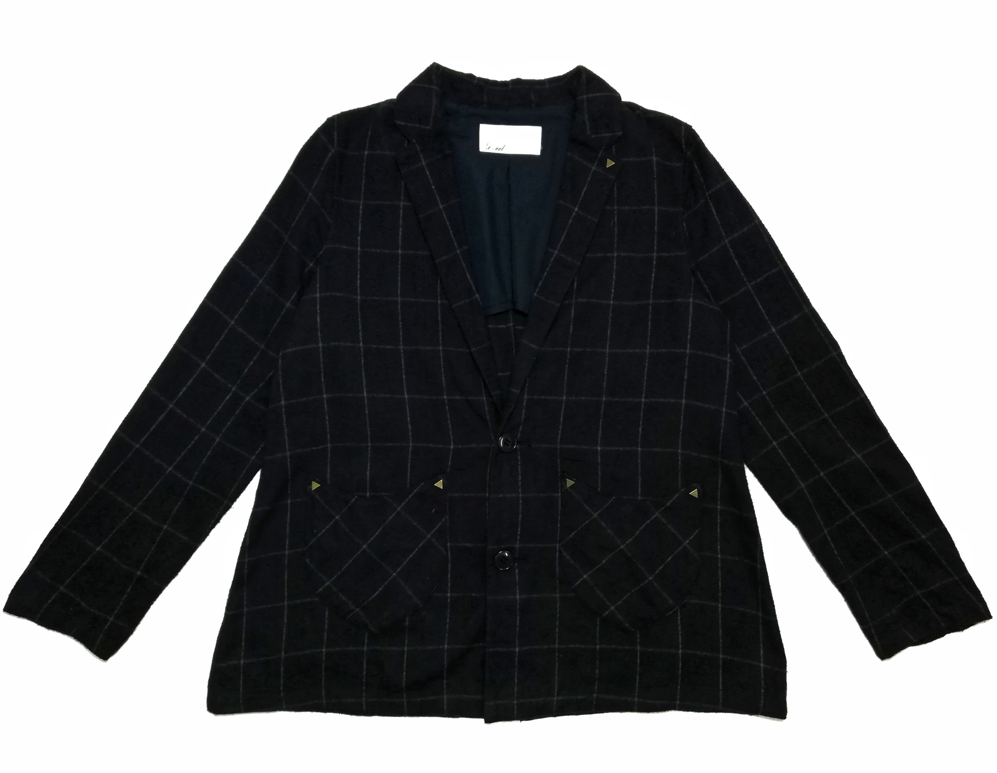 Issey Miyake 🔥Design Ne-net By Issey Miyake Checkered Blazer🔥 Size US XS / EU 42 / 0 - 1 Thumbnail