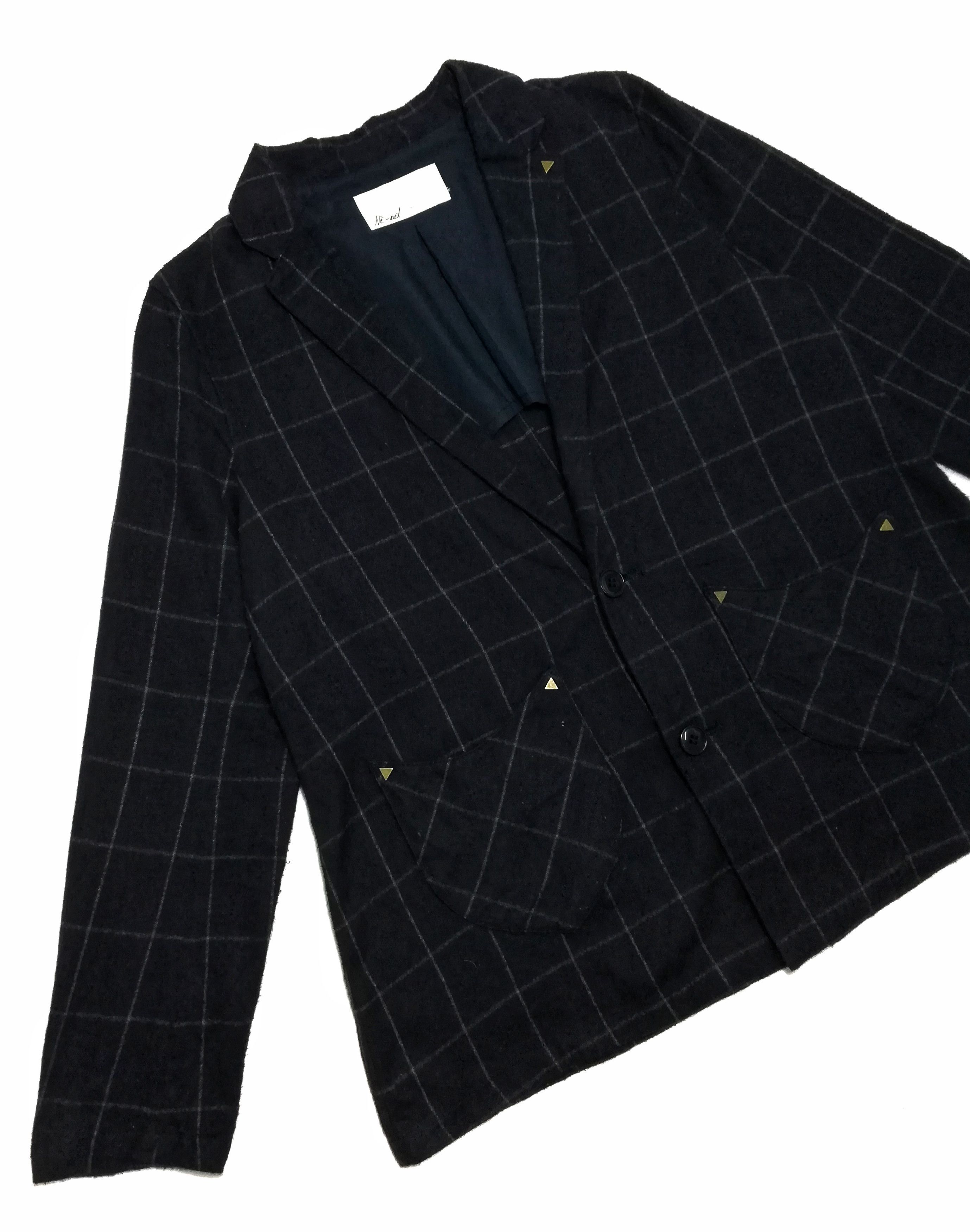 Issey Miyake 🔥Design Ne-net By Issey Miyake Checkered Blazer🔥 Size US XS / EU 42 / 0 - 2 Thumbnail