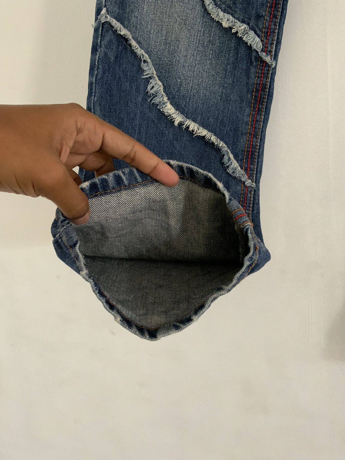 Gotcha Gotcha Spellout Distressed Denim Size US 34 / EU 50 - 7 Thumbnail