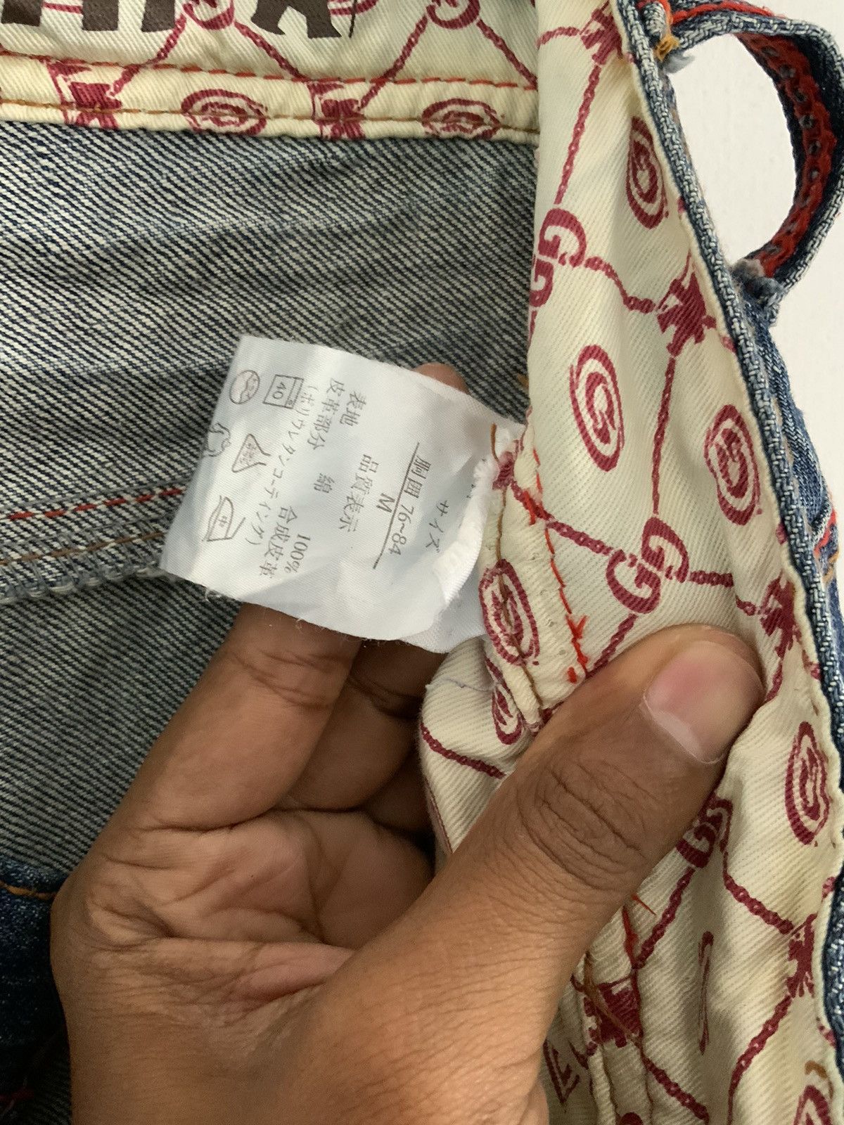 Gotcha Gotcha Spellout Distressed Denim Size US 34 / EU 50 - 17 Thumbnail