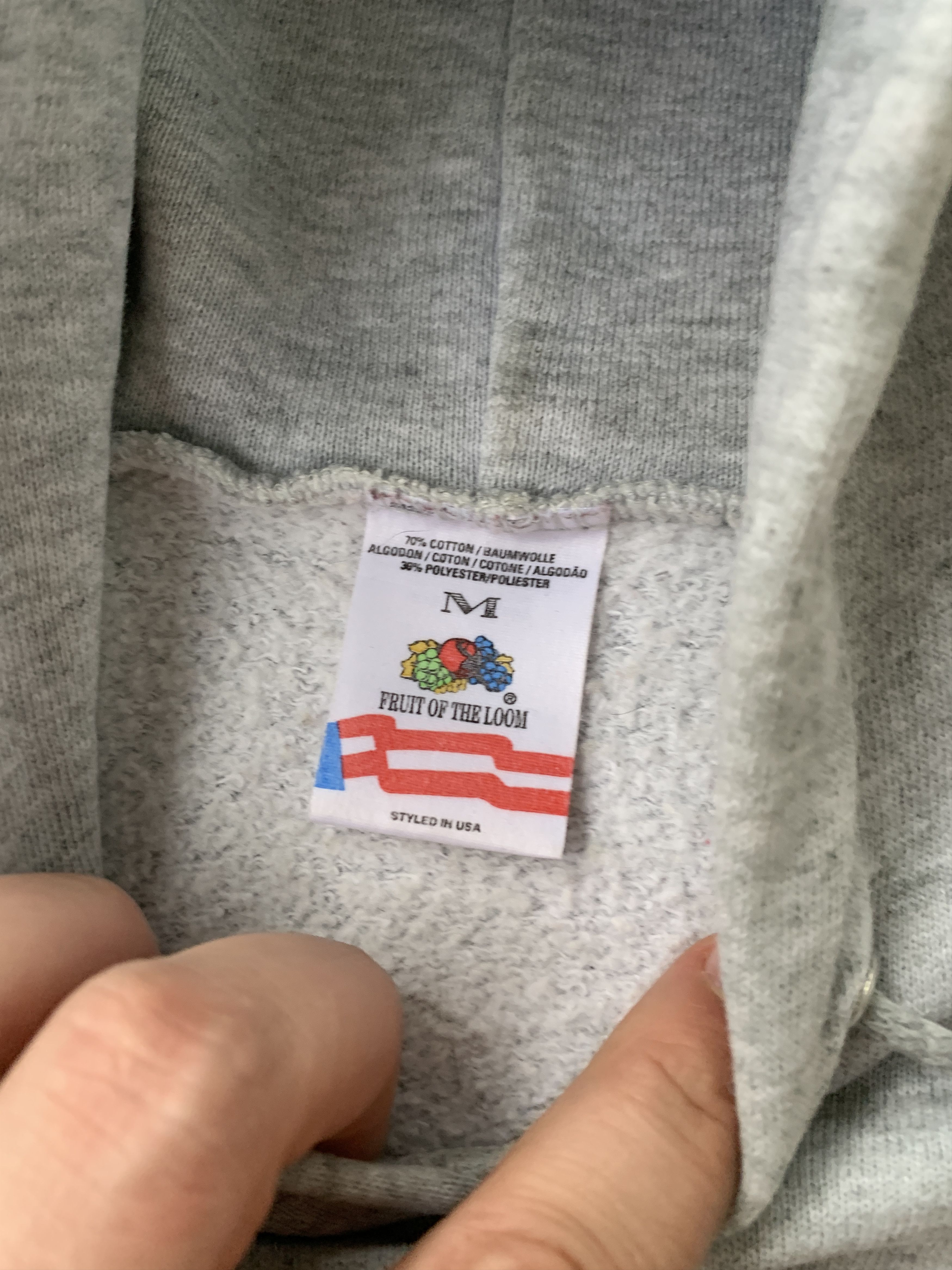 Fruit Of The Loom × Vintage Vintage Fruit Of The Loom Hoodie Size US M / EU 48-50 / 2 - 6 Thumbnail