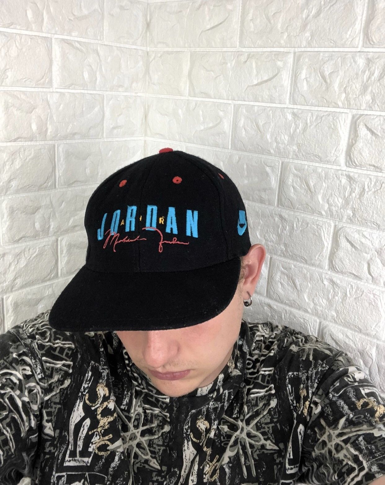 Jordan Brand × Nike Vintage 90s Nike Air Jordan Hat Cap Size ONE SIZE - 11 Thumbnail