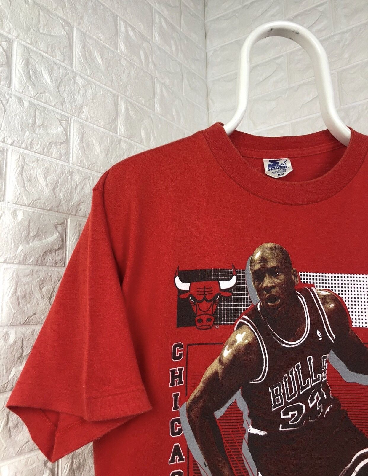 Band Tees × NBA 1991 Michael Jordan Chicago Bulls Starter Vintage Shirt Size US M / EU 48-50 / 2 - 7 Thumbnail