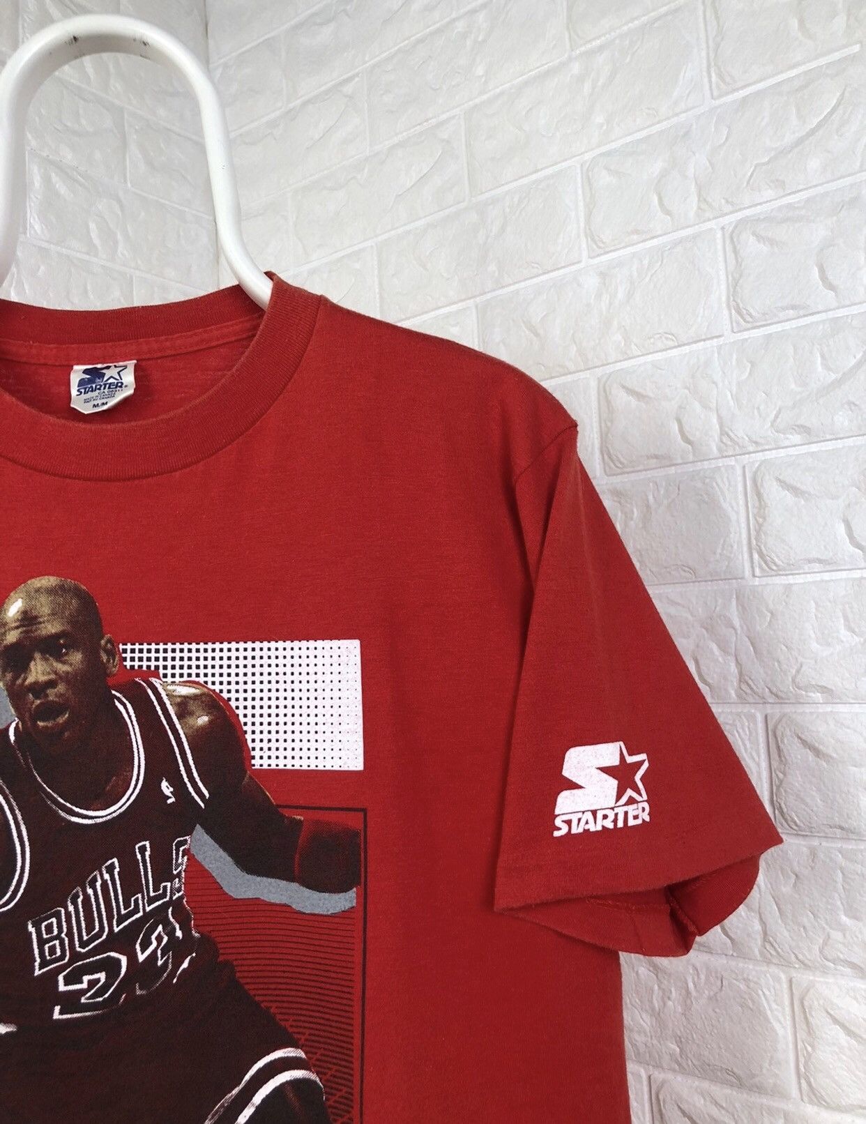 Band Tees × NBA 1991 Michael Jordan Chicago Bulls Starter Vintage Shirt Size US M / EU 48-50 / 2 - 6 Thumbnail