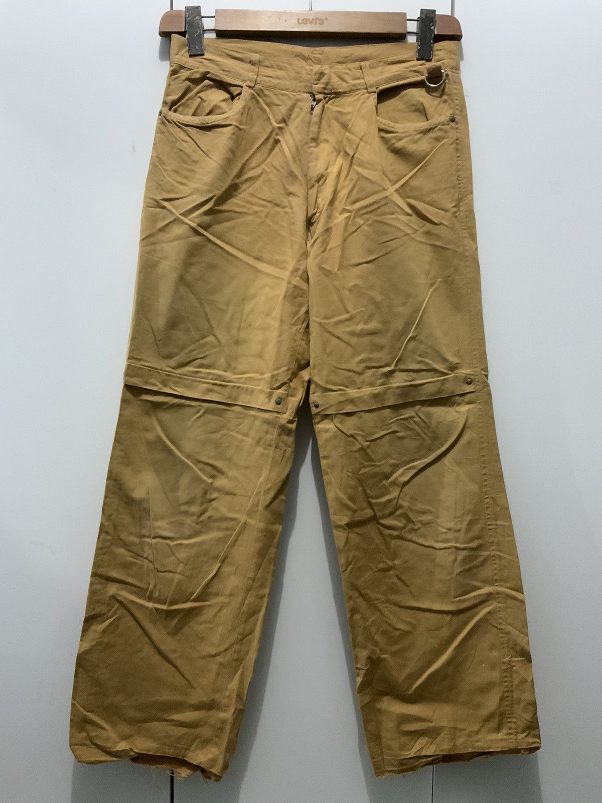 Image of Designer Vintage Clover Pigeon Double Knee Khakis Archive Pant in Brown, Men's (Size 30)